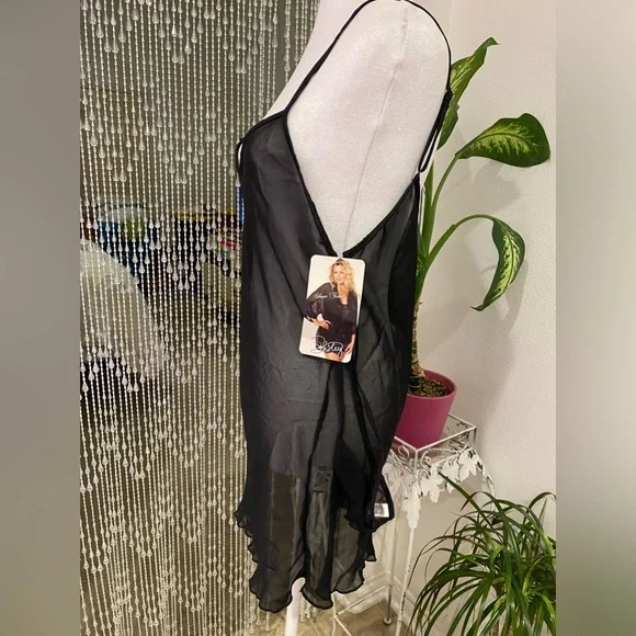 SHIRLEY OF HOLLYWOOD SHEER BABYDOLL NWT - Picture 3 of 5